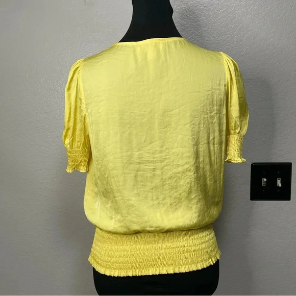 Philosophy Gathered Peasant Top Sun Yellow SMALL - Picture 3 of 4
